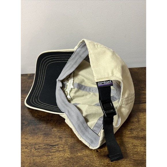 RARE 2009 Patagonia 6-Panel Tan Embroidered Fly Fishing Logo Trout Cap/Hat 28863 - Picture 4 of 8